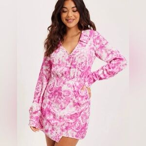 For Love & Lemons -Devon Long Sleeve Mini Dress